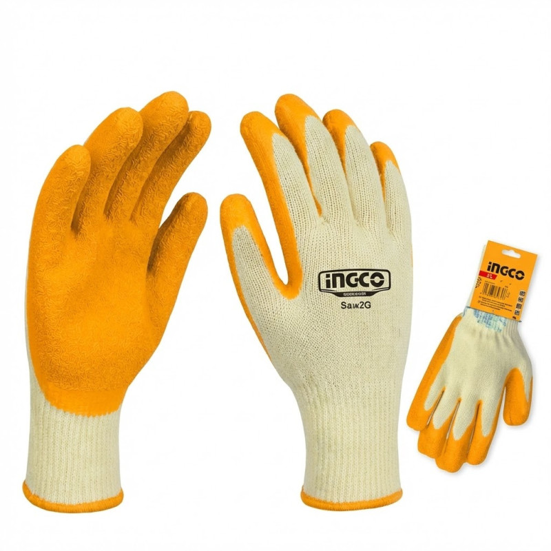 Gant en latex tricot xl - Ingco - HGVL05,Protection de la Personne