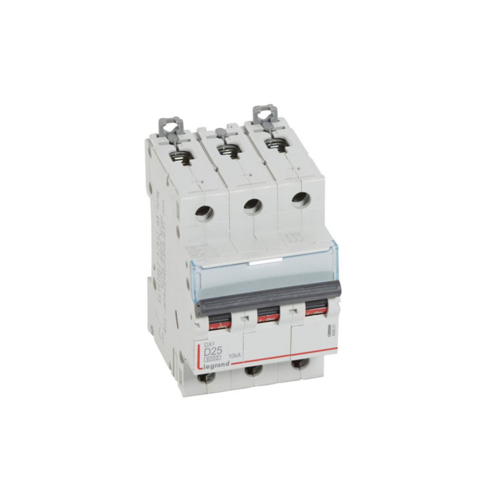 Disjoncteur DX³6000 10kA arrivée haute et départ bas à vis 3P Disjoncteur DX³6000 10kA arrivée haute et départ bas à vis 3P