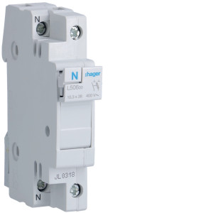 Coupe-circuit 1P+N 32A 400V L38 1 module - Hager - L50600,Disjoncteur - Disjoncteur Différentiel -