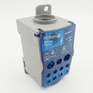 Bloc répartiteur Série KBR unipolaire 1 000 V, 80 A KBR-80A -Temper - 0767700,Accessoires Prise &