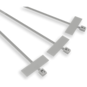 Colliers de câblage avec Étiquette inscriptible 200×2,5 mm