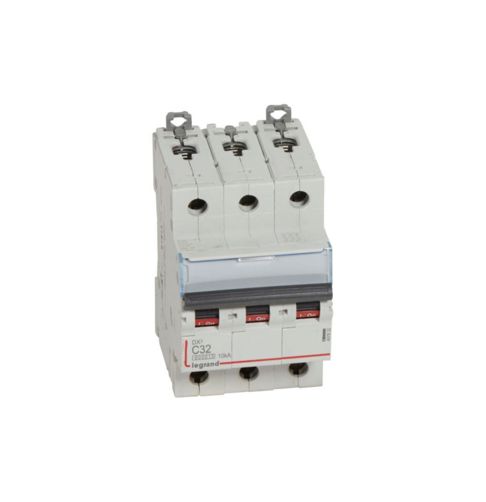 Disjoncteur DX³6000 10kA arrivée haute et départ bas à vis 3P Disjoncteur DX³6000 10kA arrivée haute et départ bas à vis 3P