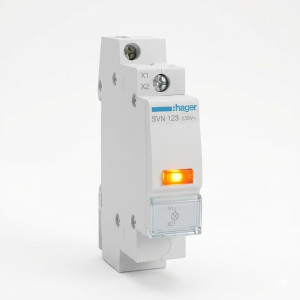 Voyant LED Orange 230VAC - Hager - SVN123,Automatisation et contrôle industriels Hager