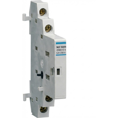 Contacteur auxiliaire pour disjoncteur moteur 10+1F 230V AC - Hager -MZ520N,Automatisation et