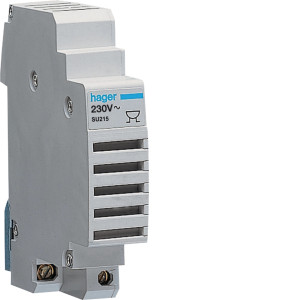Ronfleur modulaire 230V - Hager - SU215,Horloges, sonnerie et interrupteurs horaires