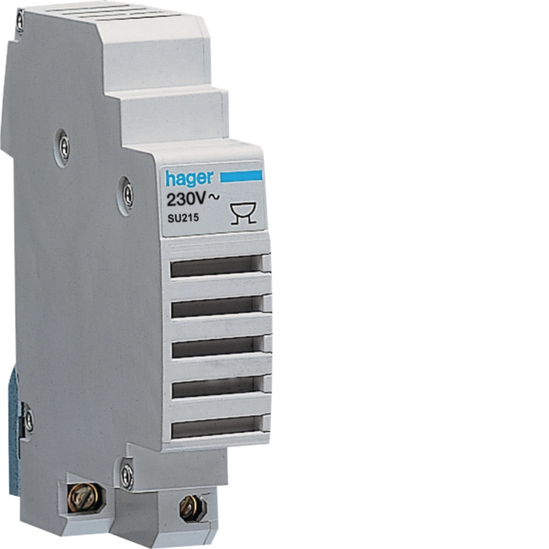 Ronfleur modulaire 230V - Hager - SU215,Horloges, sonnerie et interrupteurs horaires