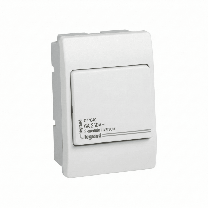Poussir INVERSEUR MOSAIC 6A 250V~ 2 MODULES BLANC - LEGRAND - 077040,Interrupteurs & Accessoires