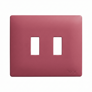 Plaque de finition galérie 2 postes Eglantine horizontale