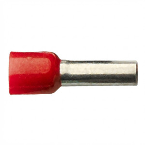 Embout de câblage argenté pré-isolé. De couleur marron. 