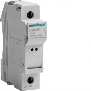 Coupe-circuit 1P 32A 690V L38 1 modules - Hager - LSN501,Disjoncteur - Disjoncteur Différentiel -