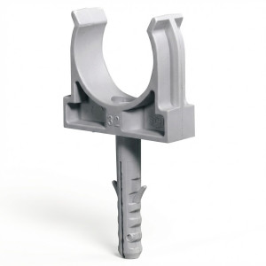 Clip fixe-tube avec cheville - Ø32 mm 10 pièces - ELETTROCANALI