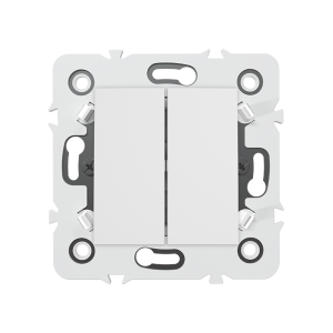 INTERRUPTEUR DOUBLE ALLUMAGE VA ET VIENT MECANISME BLANC -