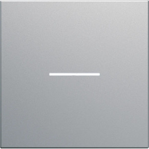 Enjoliveur interrupteur A VOYANT GALLERY 2M TITANE - HAGER - WXD001T,Interrupteurs & Accessoires