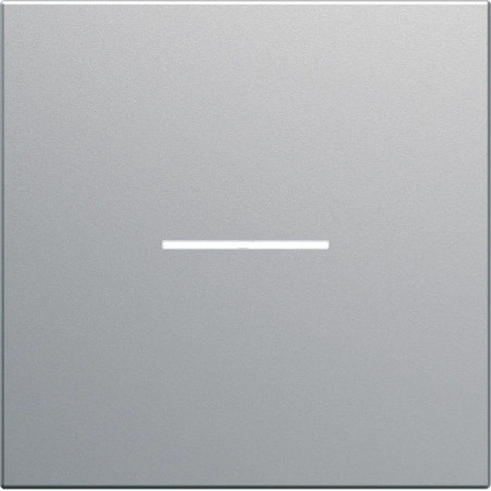 Enjoliveur interrupteur A VOYANT GALLERY 2M TITANE - HAGER - WXD001T,Interrupteurs & Accessoires