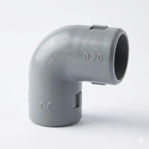 Coude ouvrable à 90° IP40 Ø25 mm - Gris - ELETTROCANALI - ECCI25