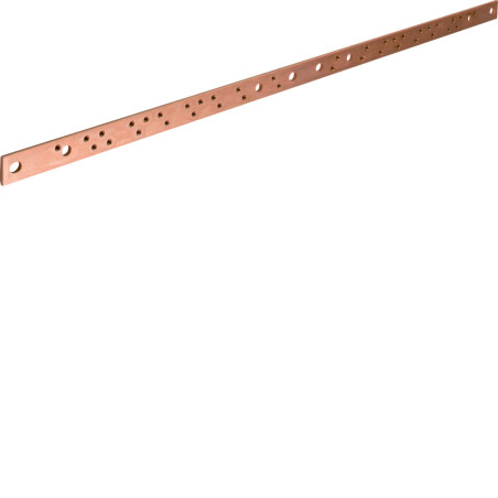Barre cuivre perforé M6 400A 30x5x880mm - Hager - UM30A2,Prise & Coffret Industriels Hager