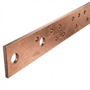 Barre cuivre perforé M6 400A 30x5x880mm - Hager - UM30A2,Prise & Coffret Industriels Hager