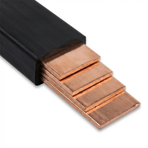 Barre Cu gaine souple 32X6 630A longueur 2000mm - Hager - UM92W,Prise & Coffret Industriels Hager