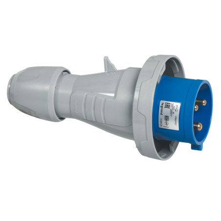 Fiche droite 32A 3P+T 200/250V IP67 - Legrand - 555435