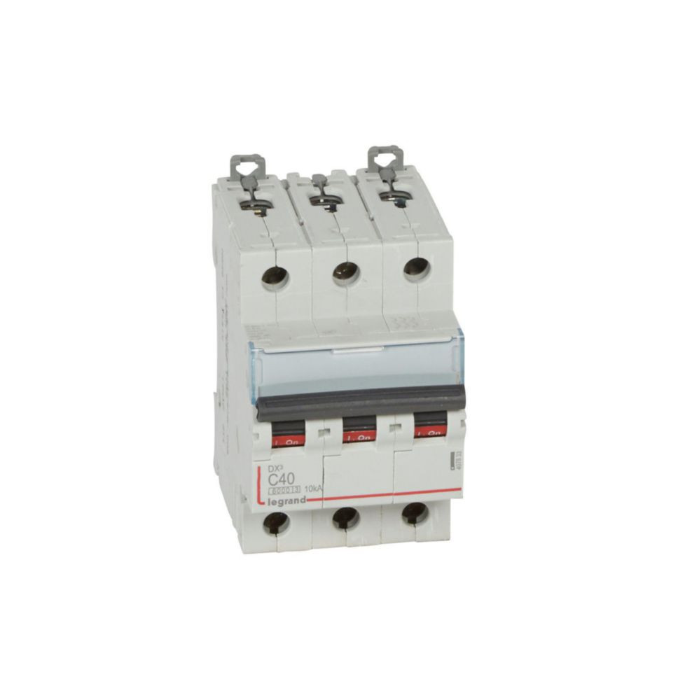 Disjoncteur DX³6000 10kA arrivée haute et départ bas à vis 3P Disjoncteur DX³6000 10kA arrivée haute et départ bas à vis 3P