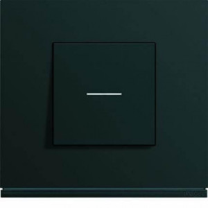 ENJOLIVEUR POUR INTERRUPEUR A VOYANT GALLERY 2M NOIR - HAGER - WXD001N,Interrupteurs & Accessoires