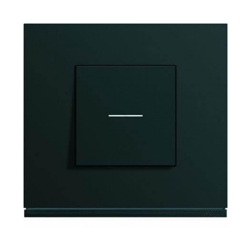 ENJOLIVEUR POUR INTERRUPEUR A VOYANT GALLERY 2M NOIR - HAGER - WXD001N,Interrupteurs & Accessoires