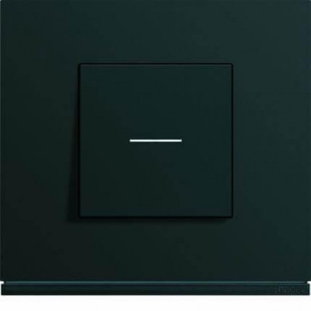 ENJOLIVEUR POUR INTERRUPEUR A VOYANT GALLERY 2M NOIR - HAGER - WXD001N,Interrupteurs & Accessoires