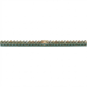 Barrette Laiton sans socle L242mm 29X10-16mm Univers+support et connexion 250 A - Hager -