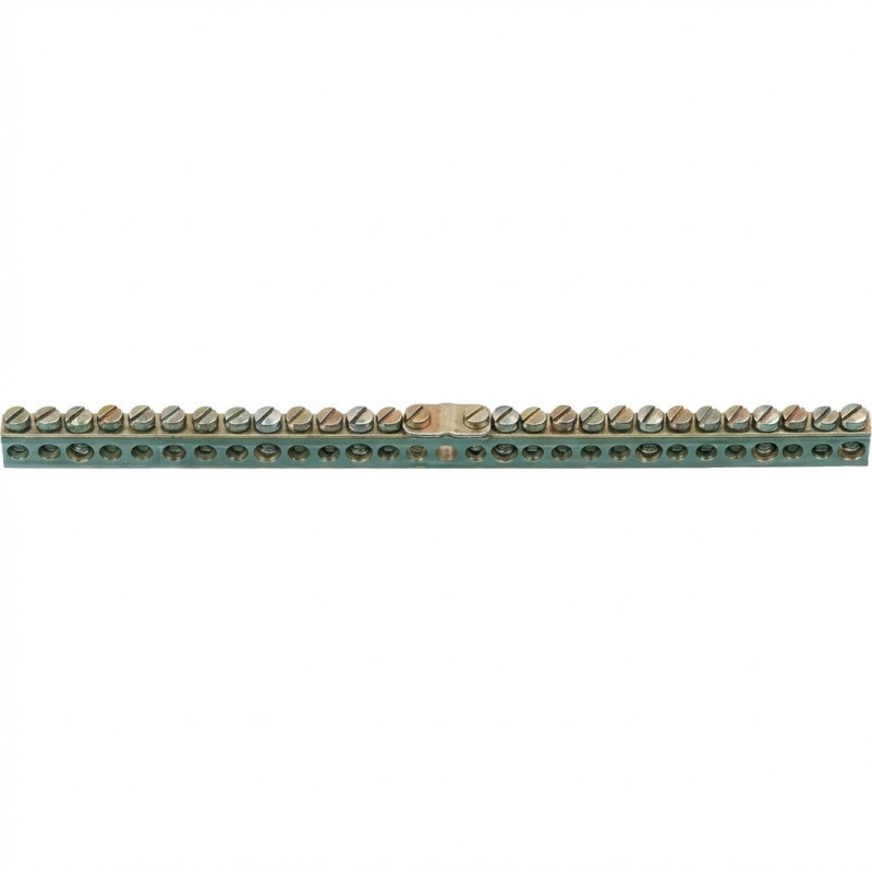 Barrette Laiton sans socle L242mm 29X10-16mm Univers+support et connexion 250 A - Hager -