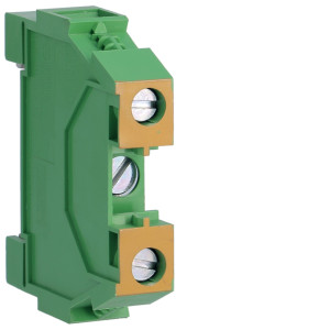 Borne de terre, 16mm², connection à vis - Hager - KXA16E