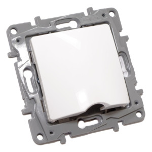 Plaque de finition blanc - Plastique - Carré - IK02 - IP20 -