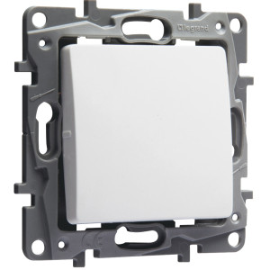 PLAQUE VIERGE BLANC NILOE - LEGRAND - 665196