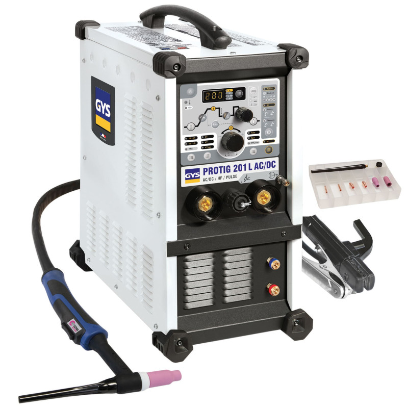 Poste à souder PROTIG 201L AC/DC HF PFC avec accessoires - GYS - 063952,Machine - Poste à souder