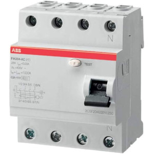 Interrupteur Différentiel FH204 AC-63/0,3 - ABB - 2CSF204003R3630,Interrupteur Différentiel