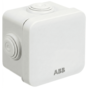 Boite de dérivation IP44-SNAP-ON COVER 80X80X40 - ABB -