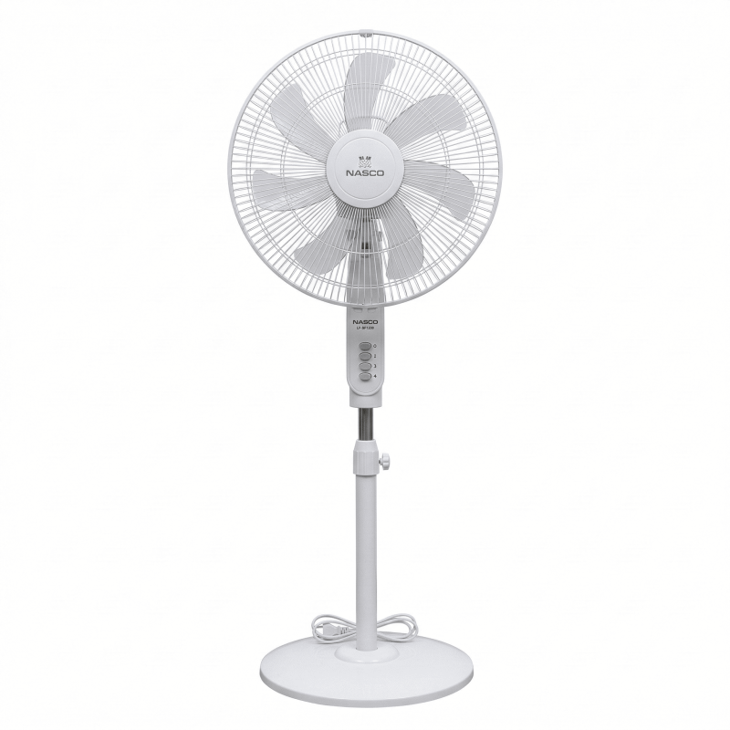 Ventilateur à pied Nasco – 4 vitesses – 12″ – Puissance 30W – 7 hélices – Contrôle manuel – NASCO -