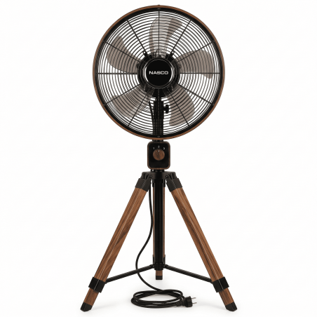 Ventilateur Trepied Finition Bois & Noir- NASCO - FD-40MC,Chauffage & ventilation