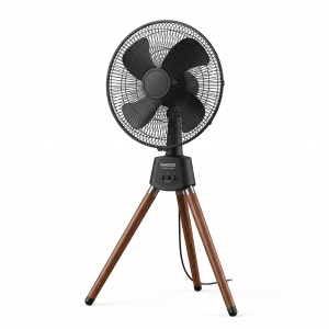 Ventilateur Trepied Finition Bois & Noir- NASCO - FD-30MC,Chauffage & ventilation