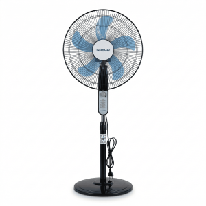 Ventilateur à pied Nasco – 3 vitesses – 18″ – Puissance 50W – 5 hélices – Contrôle manuel – NASCO -