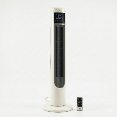 Ventilateur Tour Ivoire Avec Telecommande Multifonction – Midea - FZ10-18TRB,Chauffage & ventilation