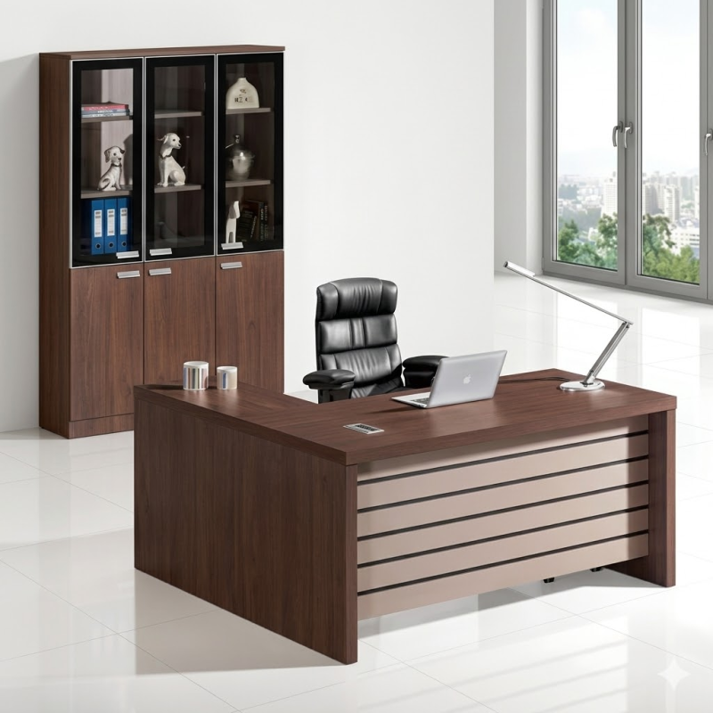 Bureau de directeur avec Retour Dimensions: 180x90x75 cm,Bureau, Table de réunion & Comptoir