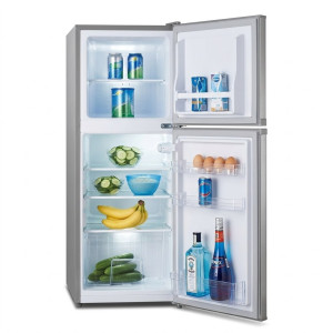 Frigo NASCO – 107 L (73 L + 35 L) – Silver – Avec clé – Économie d’énergie – 220-240 V – R600a –
