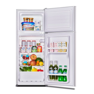 Réfrigérateur – 125 L (81 L + 44 L) – Avec clé – Silver – 220-240 V - NASCO – KNASF2-210,Frigo -