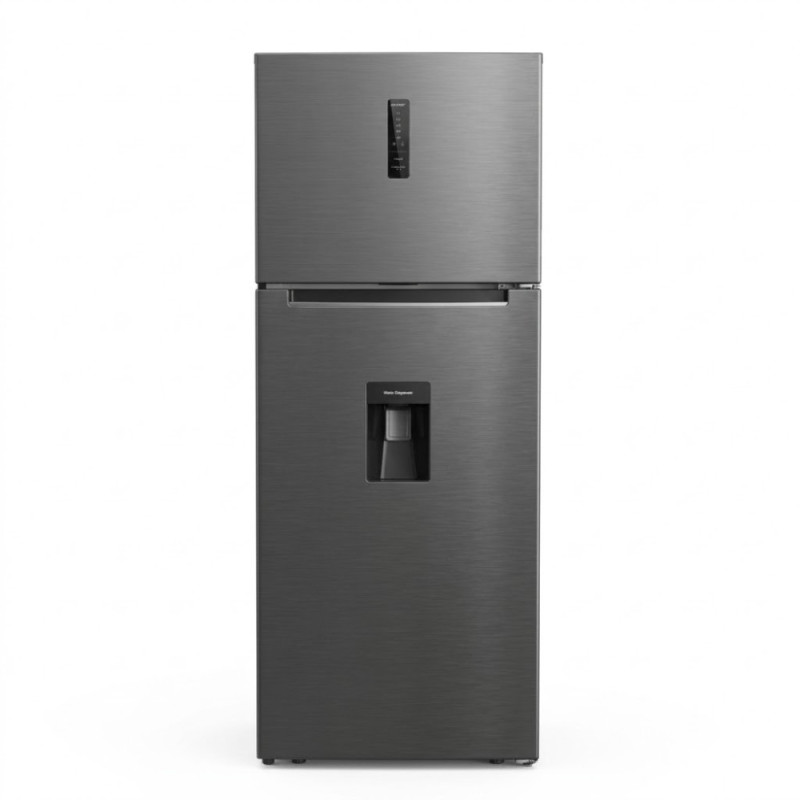 Frigo NASCO – Silver – No Frost – 425 L net (330 L + 95 L) – Distributeur d’eau – HNASFC2-54D,Frigo