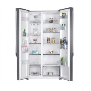 Frigo américain – 2 portes – 436 L net – Miroir noir – No Frost - NASCO – HNASF2-55.1S,Frigo -