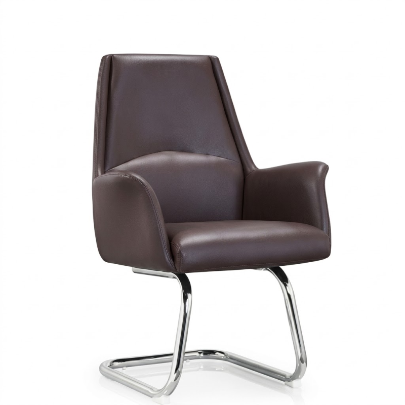 Chaise de bureau visiteur en cuir PU fixe,Chaise & Fauteuil Bureau