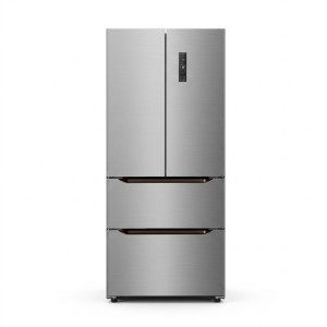 Réfrigérateur combiné – French Door – 2 tiroirs – Inox – 220-240 V – 348 L - NASCO –