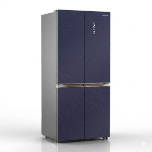 Frigo américain – 4 portes – 426 L – Gris – Fast Cooling – UAP Fresh – 220-240 V – R600a – NASCO -