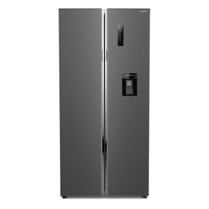 Réfrigérateur américain – 2 portes – 425 L (252 L + 173 L) – Gris foncé – Fast Cooling – R600a -