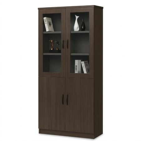 Armoire Haute de Rangement en bois 4 battants,Meuble de rengement
